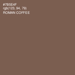 #7B5E4F - Roman Coffee Color Image